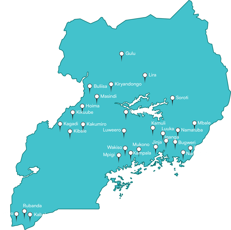 Map of Uganda